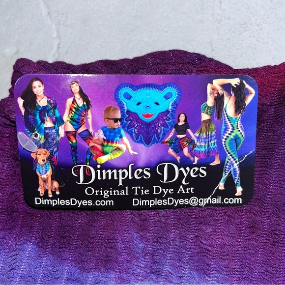 NEW Dimple Dyes Tie Dye Strapless Dress - Picture 3 of 6